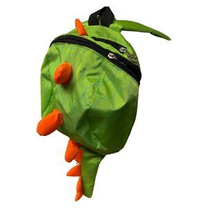 Dinosaur Cartoon preschool backpack stegosaurus neon green orange